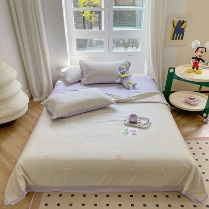 91家纺网 家纺一手货源 找家纺 （总）柚子2023新款莱塞尔夏被四件套