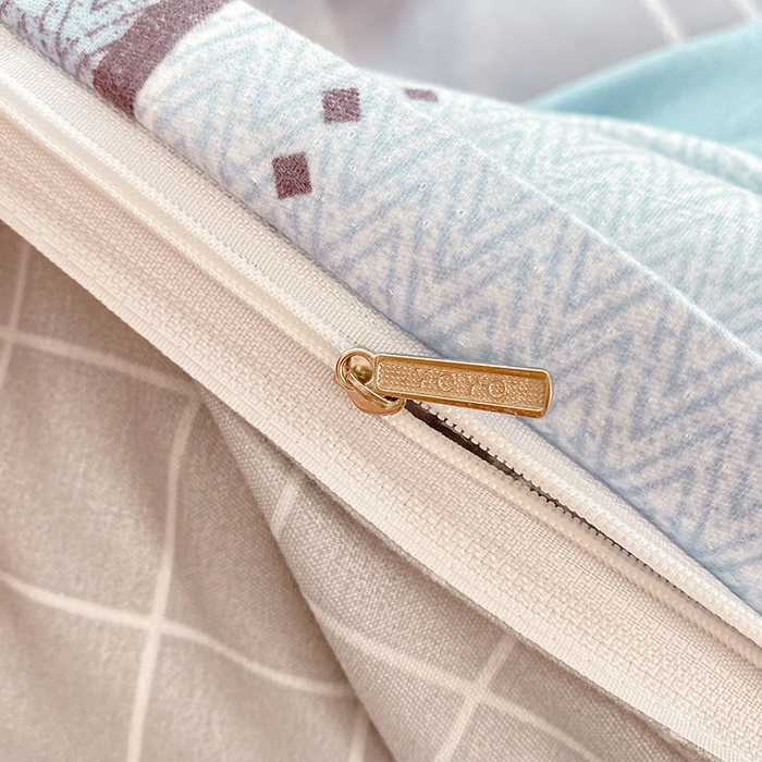 91家纺网 家纺一手货源 找家纺 妖妖家纺 2023铂金高克重植物羊绒130克斜纹印花四件套 晨暮