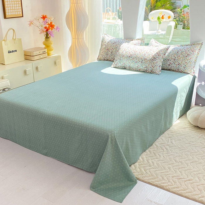 91家纺网 家纺一手货源 找家纺 妖妖家纺 2023铂金高克重植物羊绒130克斜纹印花四件套 春研