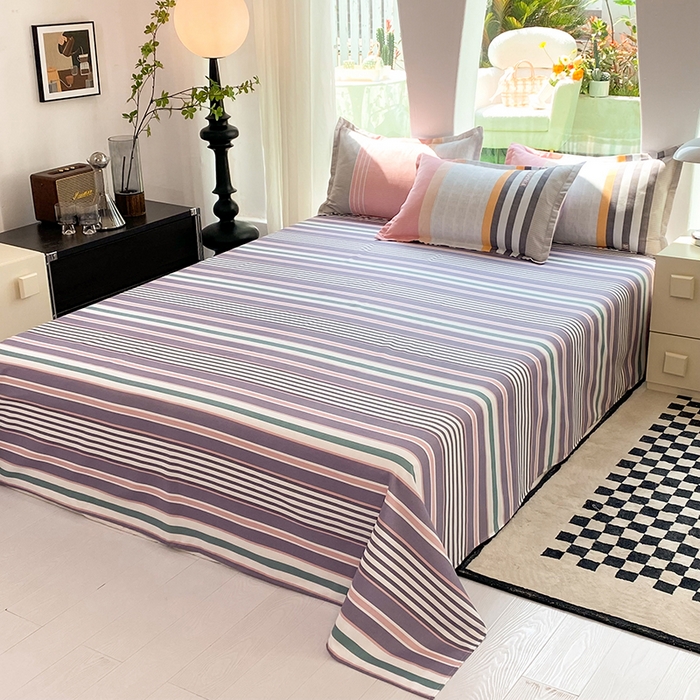 91家纺网 家纺一手货源 找家纺 妖妖家纺 2023铂金高克重植物羊绒130克斜纹印花四件套 繁茵