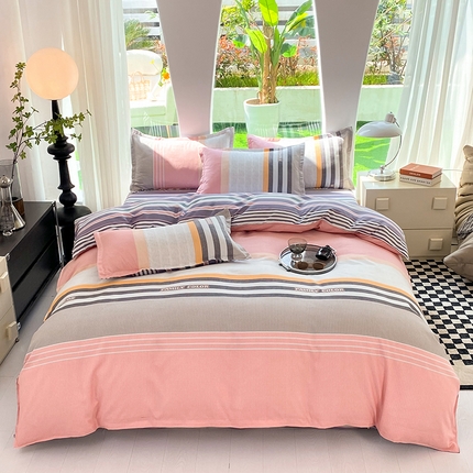 妖妖家纺 2023铂金高克重植物羊绒130克斜纹印花四件套 繁茵