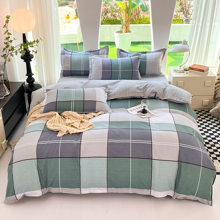 妖妖家纺 2023铂金高克重植物羊绒130克斜纹印花四件套 鲁格斯