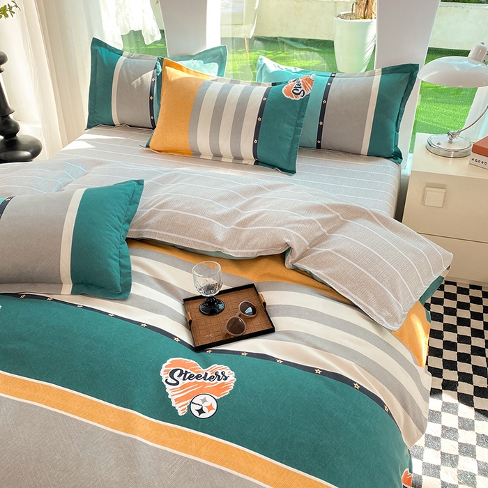 91家纺网 家纺一手货源 找家纺 妖妖家纺 2023铂金高克重植物羊绒130克斜纹印花四件套 拾光