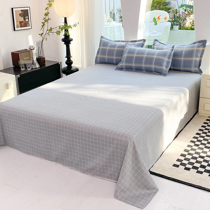 91家纺网 家纺一手货源 找家纺 妖妖家纺 2023铂金高克重植物羊绒130克斜纹印花四件套 素雅