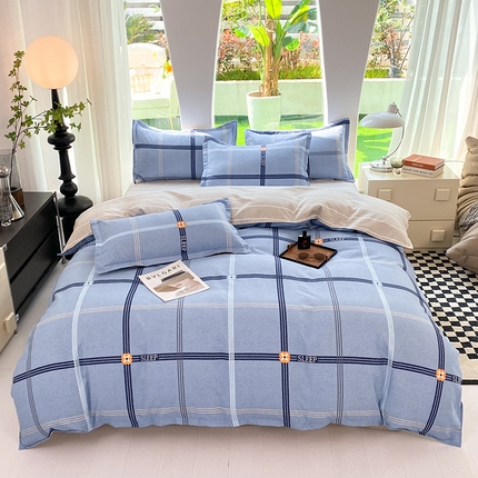 妖妖家纺 2023铂金高克重植物羊绒130克斜纹印花四件套 元歌