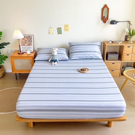 91家纺网 家纺一手货源 找家纺 （总）印季 2023新款全棉加厚老粗布单品床笠