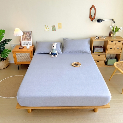 91家纺网 家纺一手货源 找家纺 （总）印季 2023新款全棉加厚老粗布单品床笠