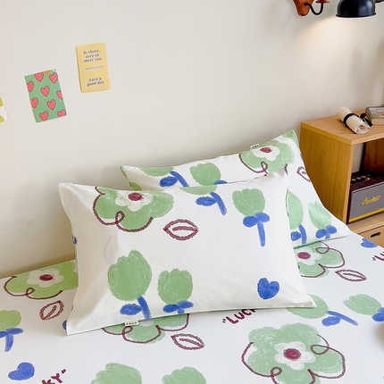 91家纺网 家纺一手货源 找家纺 （总）印季 2023新款全棉加厚老粗布单品枕套