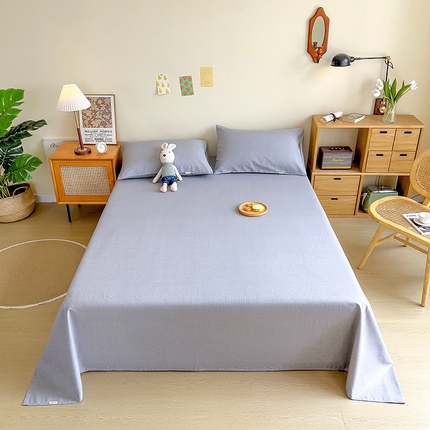 91家纺网 家纺一手货源 找家纺 （总）印季 2023新款全棉加厚老粗布单床单