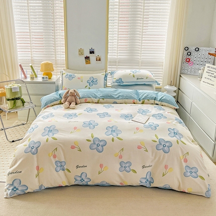 91家纺网 家纺一手货源 找家纺 （总）乐童 2024网红直播爆款吊边＋一字绣工艺款四件套（七）