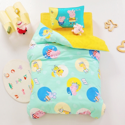 鱼宝 2023新款13372全棉小猪佩奇授权幼儿园多件套 佩奇家族