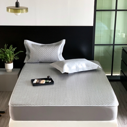 91家纺网 家纺一手货源 找家纺 （总）JUICY 橘滋家纺 2023新款高端可水洗提花冰丝席床笠款-场景二