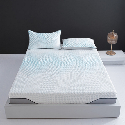 91家纺网 家纺一手货源 找家纺 席世家 2023年新款异形床笠三件套 水漾