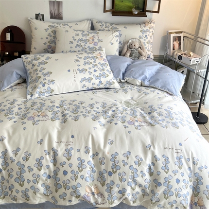 HL原创 2023新款13070全棉40支四件套 小灰兔