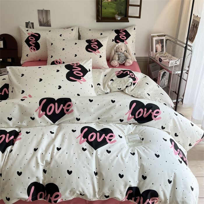 91家纺网 家纺一手货源 找家纺 HL原创 2023新款13070全棉40支四件套 城市之恋