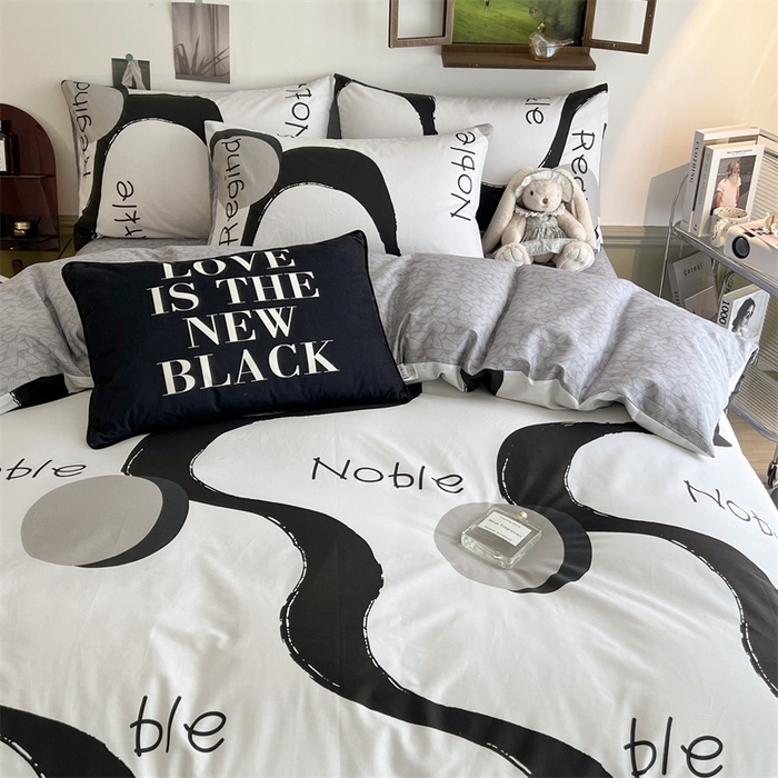 91家纺网 家纺一手货源 找家纺 HL原创 2023新款13070全棉40支四件套 简爱