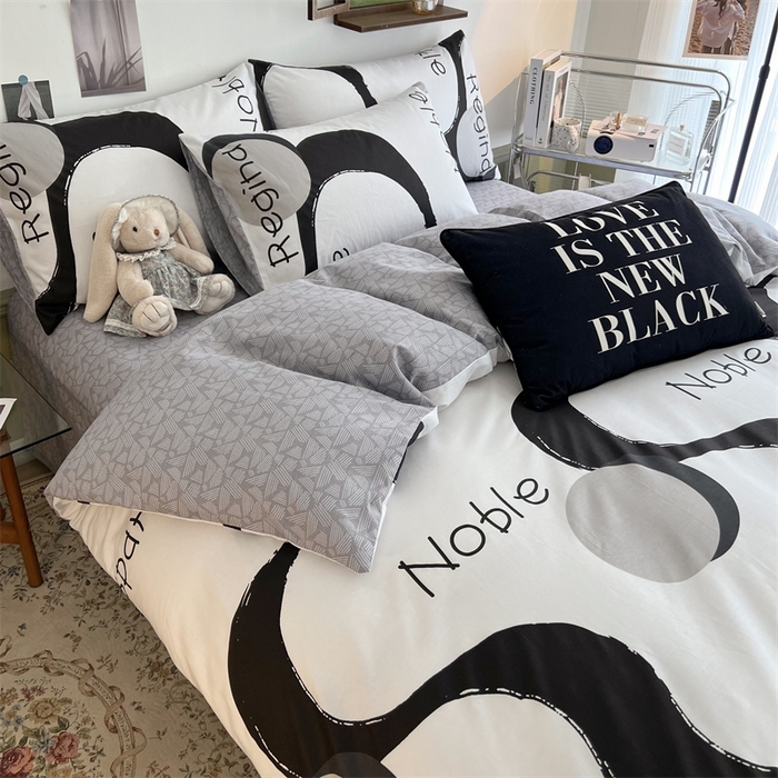 91家纺网 家纺一手货源 找家纺 HL原创 2023新款13070全棉40支四件套 简爱