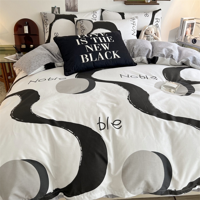 91家纺网 家纺一手货源 找家纺 HL原创 2023新款13070全棉40支四件套 简爱