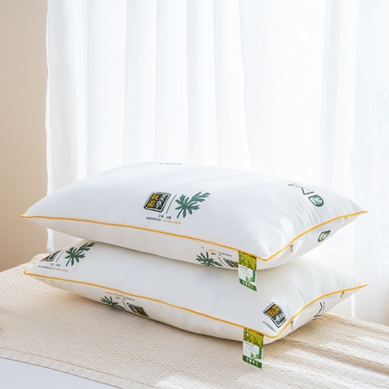 91家纺网 家纺一手货源 找家纺 拾光2023直播网红爆款多色艾草枕跑量羽丝绒枕赠品艾草黄单边中枕