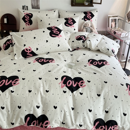 HL原创 2023新款13070全棉40支四件套 城市之恋