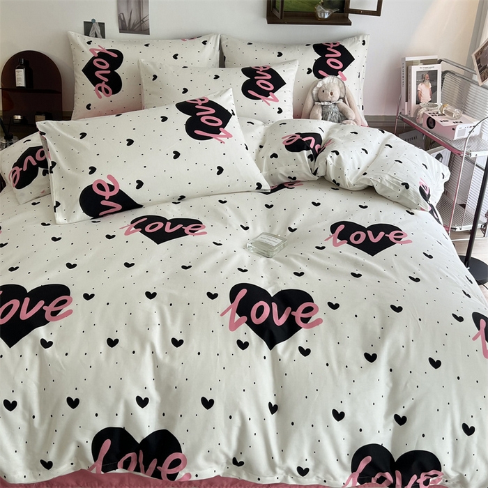 91家纺网 家纺一手货源 找家纺 HL原创 2023新款13070全棉40支四件套 城市之恋