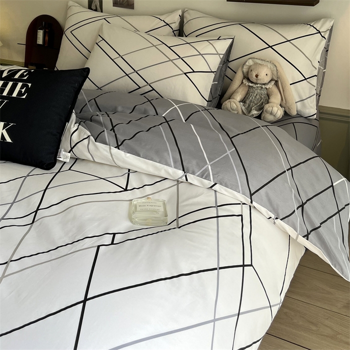 91家纺网 家纺一手货源 找家纺 HL原创 2023新款13070全棉40支四件套 律动