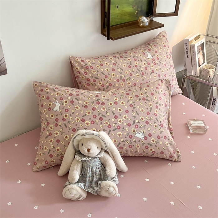 91家纺网 家纺一手货源 找家纺 HL原创 2023新款13070全棉40支四件套 玫瑰庄园