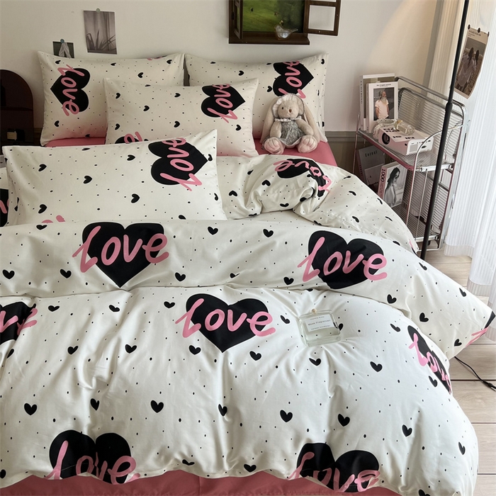 91家纺网 家纺一手货源 找家纺 HL原创 2023新款13070全棉40支四件套 城市之恋