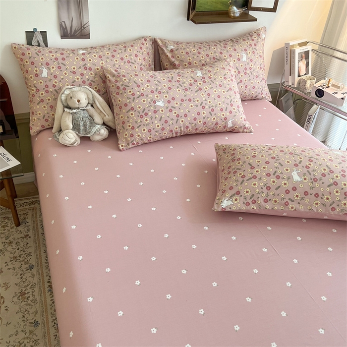 91家纺网 家纺一手货源 找家纺 HL原创 2023新款13070全棉40支四件套 玫瑰庄园