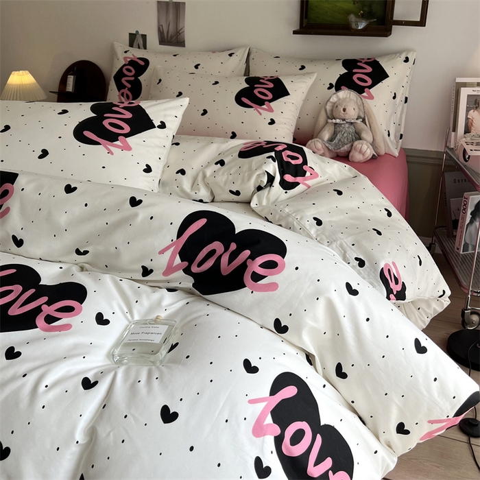 91家纺网 家纺一手货源 找家纺 HL原创 2023新款13070全棉40支四件套 城市之恋