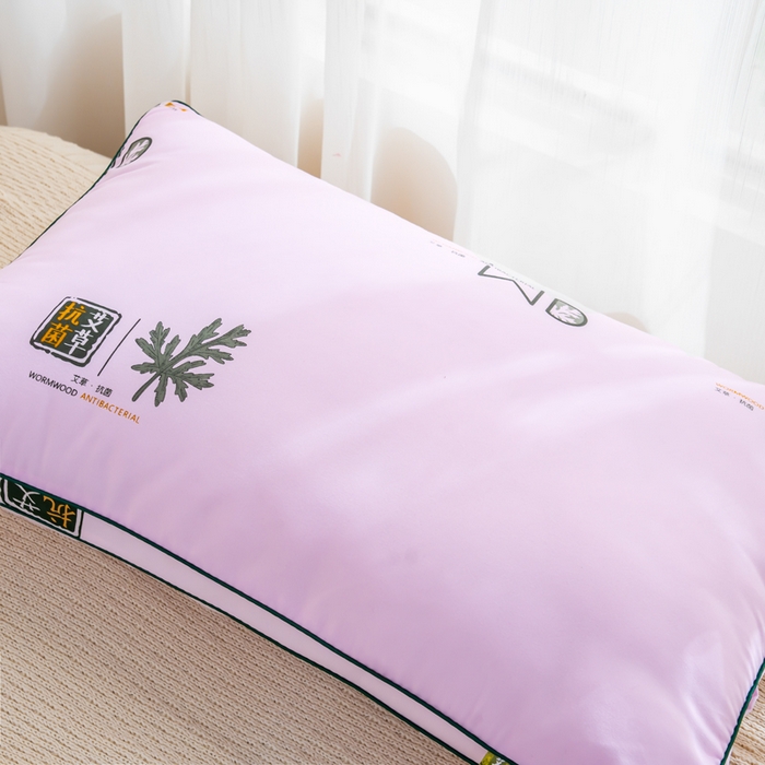 91家纺网 家纺一手货源 找家纺 拾光枕芯 2023新款直播网红爆款多色艾草枕跑量羽丝绒枕赠品