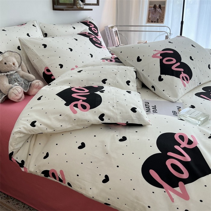 91家纺网 家纺一手货源 找家纺 HL原创 2023新款13070全棉40支四件套 城市之恋