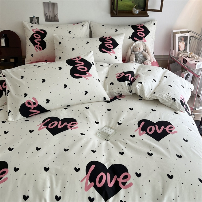 91家纺网 家纺一手货源 找家纺 HL原创 2023新款13070全棉40支四件套 城市之恋