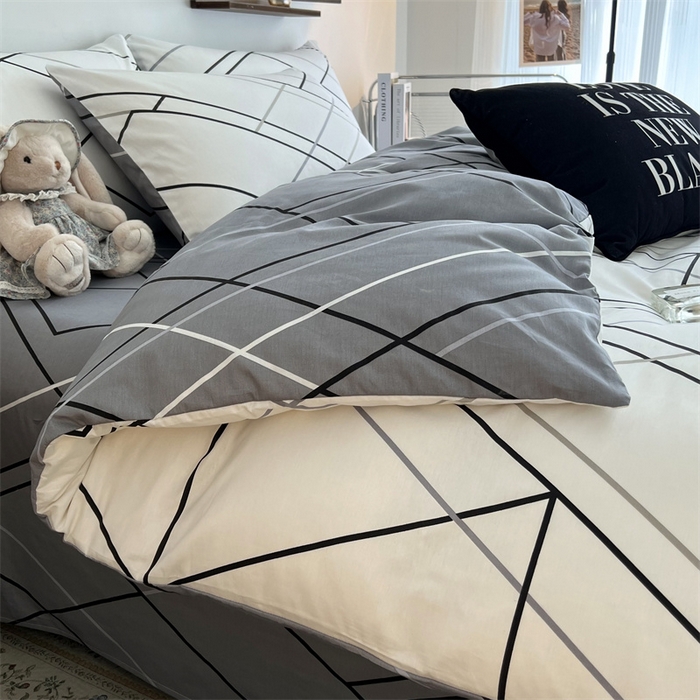 91家纺网 家纺一手货源 找家纺 HL原创 2023新款13070全棉40支四件套 律动