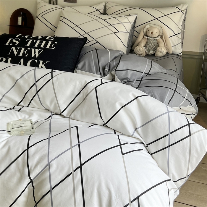 91家纺网 家纺一手货源 找家纺 HL原创 2023新款13070全棉40支四件套 律动