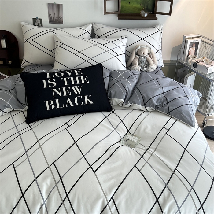 91家纺网 家纺一手货源 找家纺 HL原创 2023新款13070全棉40支四件套 律动