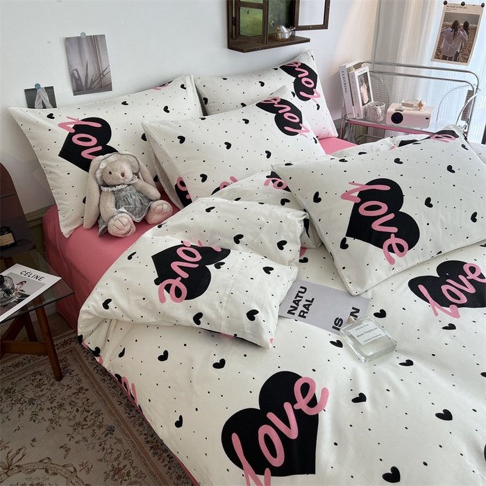 91家纺网 家纺一手货源 找家纺 HL原创 2023新款13070全棉40支四件套 城市之恋