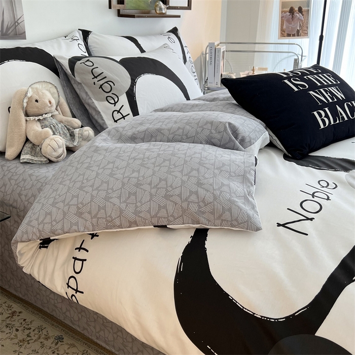 91家纺网 家纺一手货源 找家纺 HL原创 2023新款13070全棉40支四件套 简爱