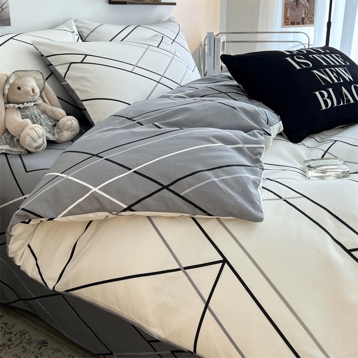 91家纺网 家纺一手货源 找家纺 HL原创 2023新款13070全棉40支四件套 律动