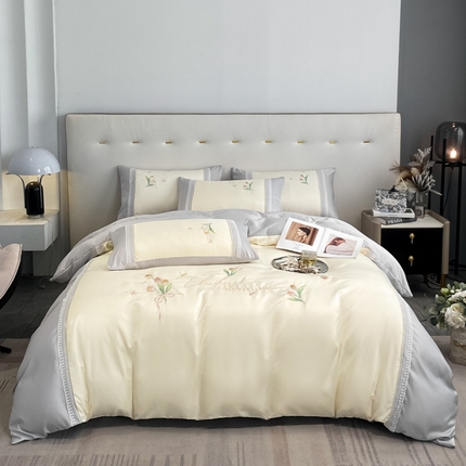 91家纺网 家纺一手货源 找家纺 （总）七七-2025新款水洗真丝四件套-安夏