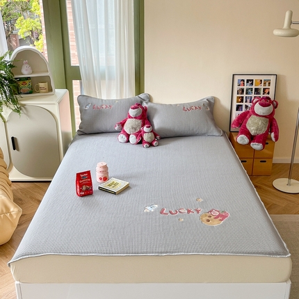 91家纺网 家纺一手货源 找家纺 （总）柚子YOUTH 2023新款华夫格凉感软席床笠款凉席