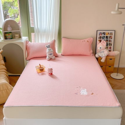 91家纺网 家纺一手货源 找家纺 （总）柚子YOUTH 2023新款华夫格凉感软席床笠款凉席