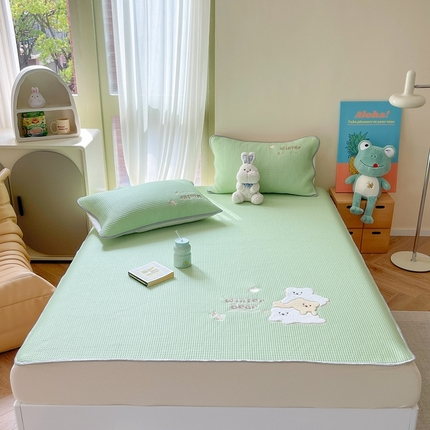 91家纺网 家纺一手货源 找家纺 （总）柚子YOUTH 2023新款华夫格凉感软席床笠款凉席