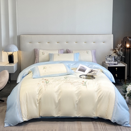 91家纺网 家纺一手货源 找家纺 （总）七七-2025新款水洗真丝四件套-安夏