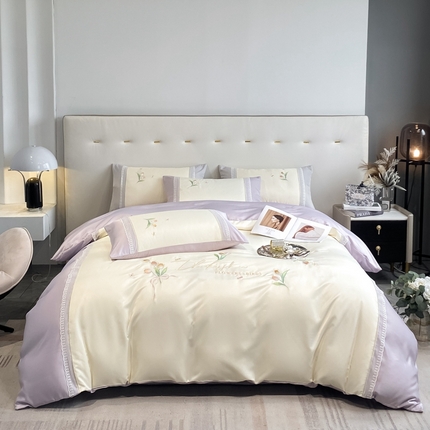 91家纺网 家纺一手货源 找家纺 （总）七七-2025新款水洗真丝四件套-安夏