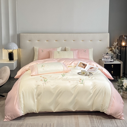 91家纺网 家纺一手货源 找家纺 （总）七七-2025新款水洗真丝四件套-安夏