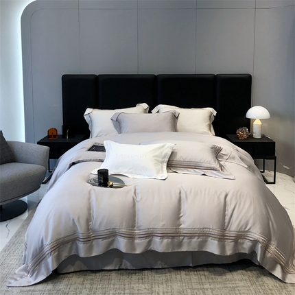 91家纺网 家纺一手货源 找家纺 太古汇2023新款兰精天丝“蔚蓝”系列 蔚蓝-灰