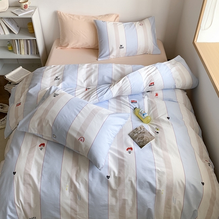 91家纺网 家纺一手货源 找家纺 （总）尺素2023年新款韩国ins博主卡通风系列四件套