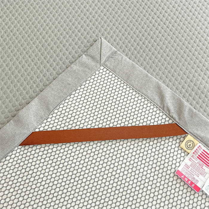 91家纺网 家纺一手货源 找家纺 鑫钰 2023新款凉感豆豆冰丝凉席 冰柠檬-冰豆豆灰（床席款）