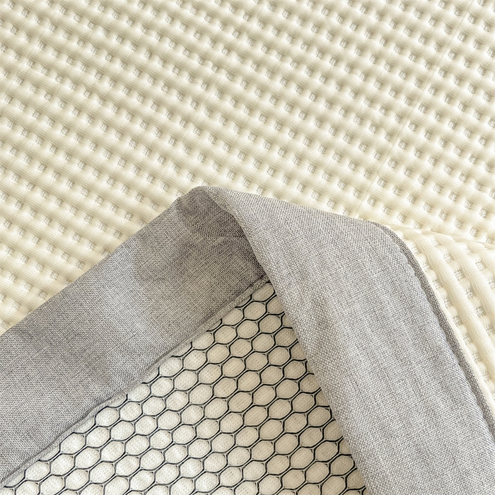 91家纺网 家纺一手货源 找家纺 鑫钰 2023新款凉感豆豆冰丝凉席 冰柠檬-华夫格米（床席款）